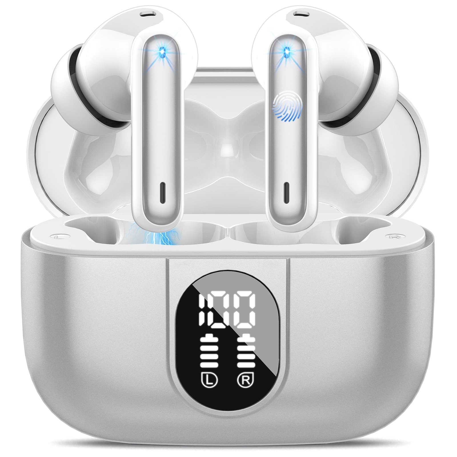 AI Translation Earbuds Real Time 164 Languages Translator Headphones 6 Modes 40H Playtime