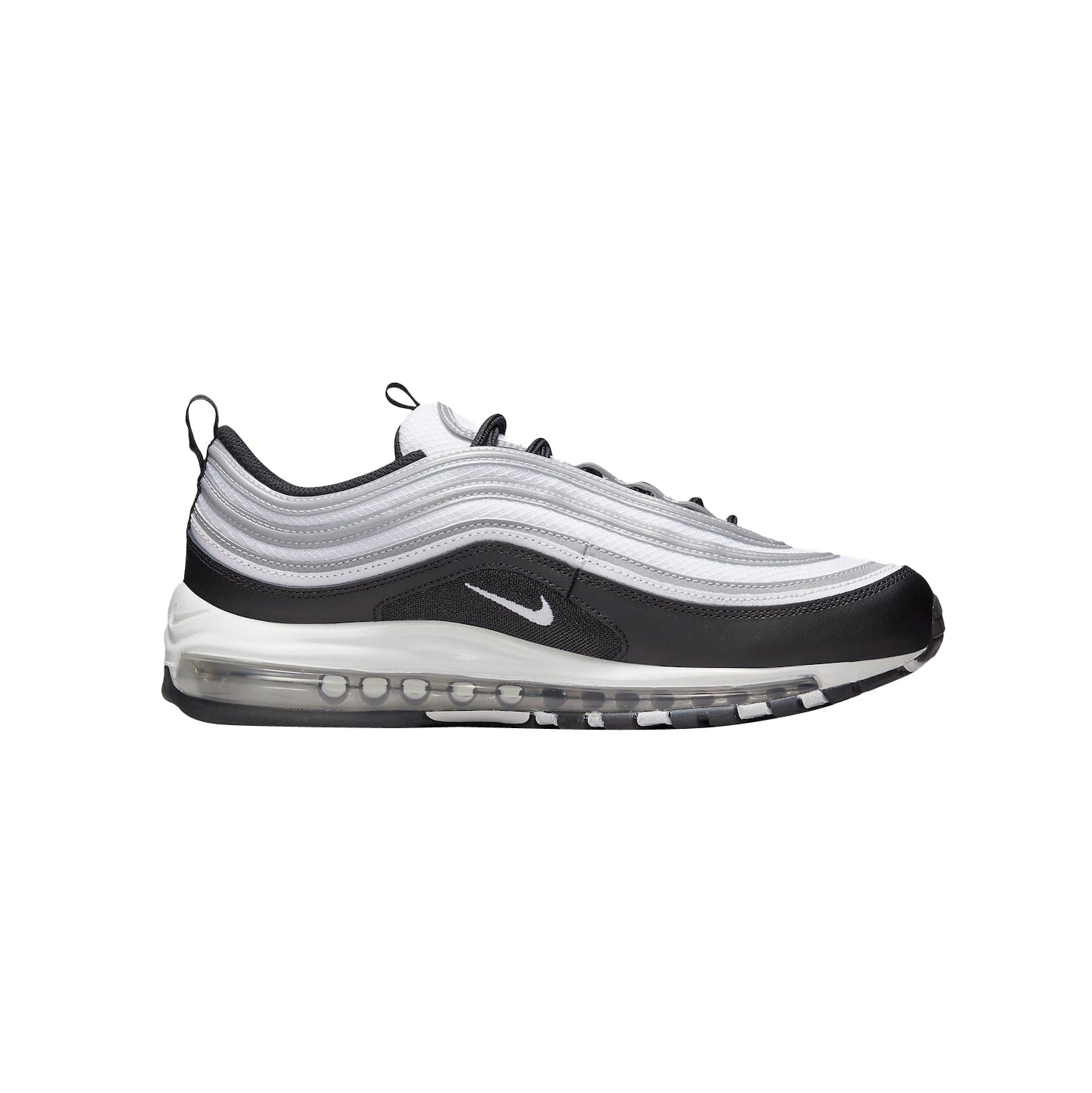 Nike Air Max 97 Bianco Nero Argento Metallico Uomo Sneakers Moderne