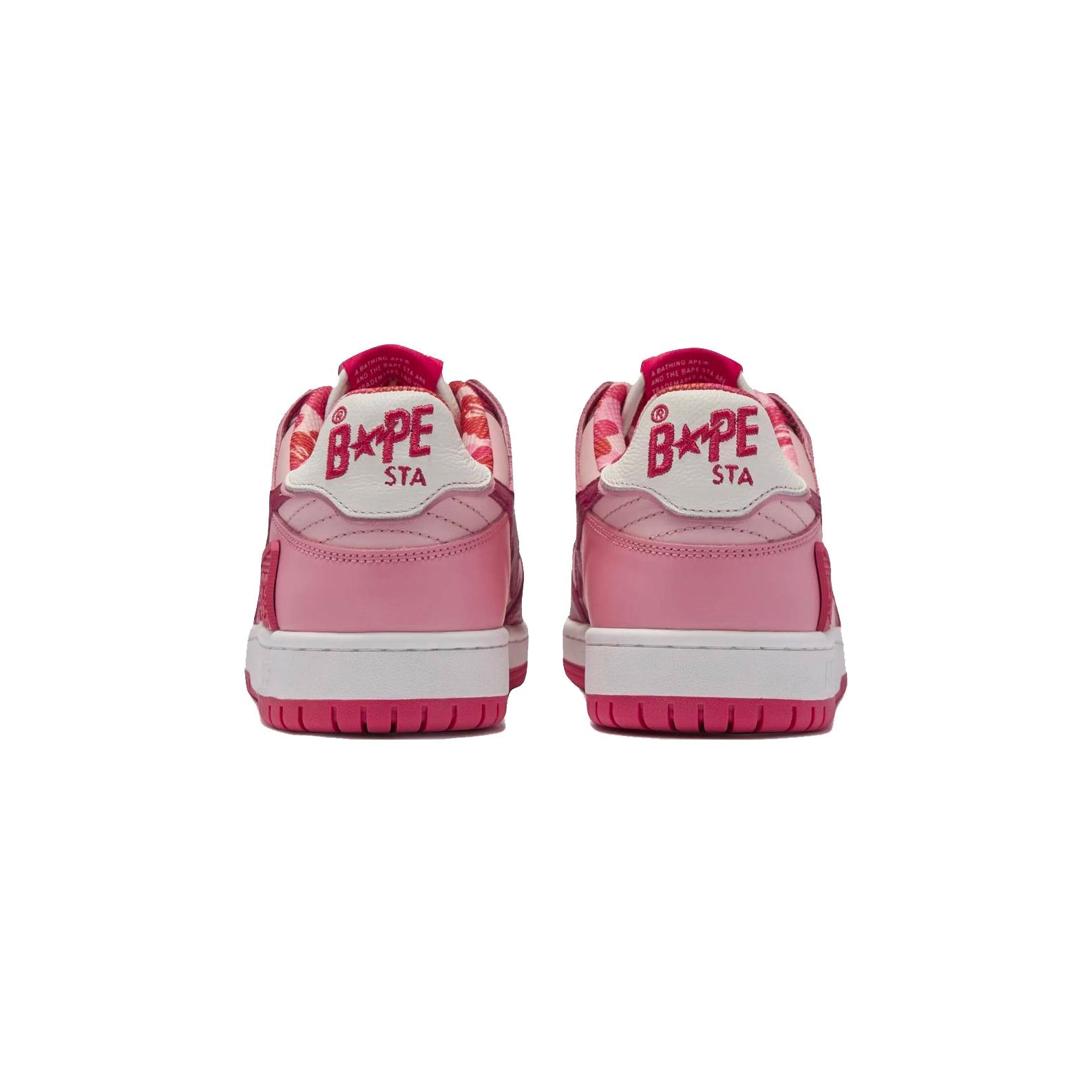 Sneakers A Bathing Ape SK8 STA ABC Camo Rosa Bianco