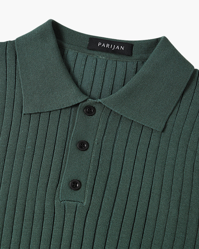 GIMCHEON Gestricktes Poloshirt