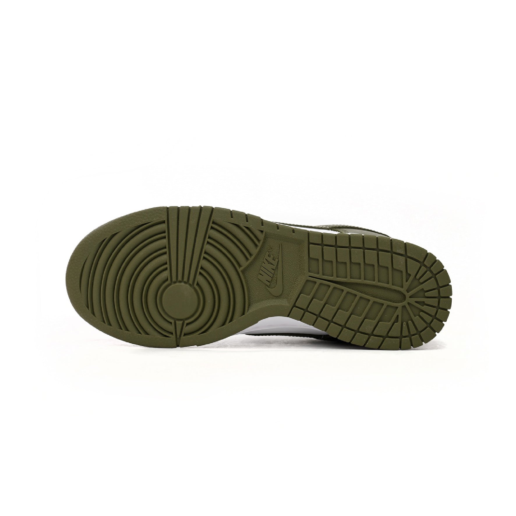 Nike Dunk Low Bianche e Verde Oliva Scarpe Casual Uomo Donna