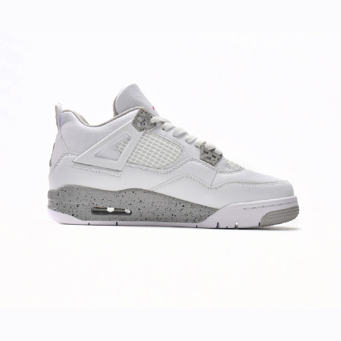 Nike Air Jordan 4 Retro White Oreo Bianco Grigio Uomo