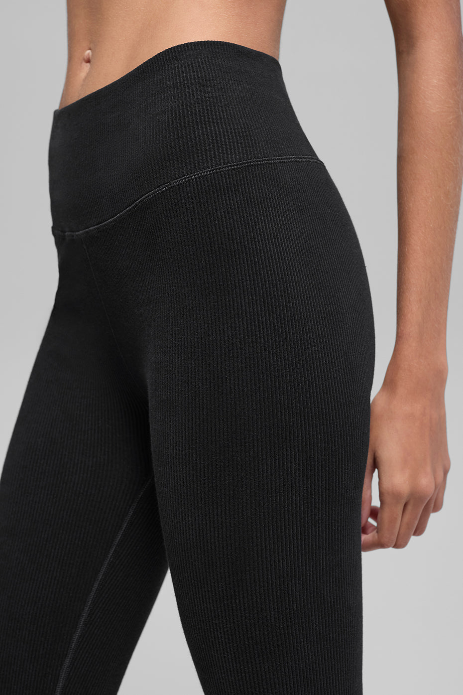 Seamless High-Waist Two Tone Rib Legging