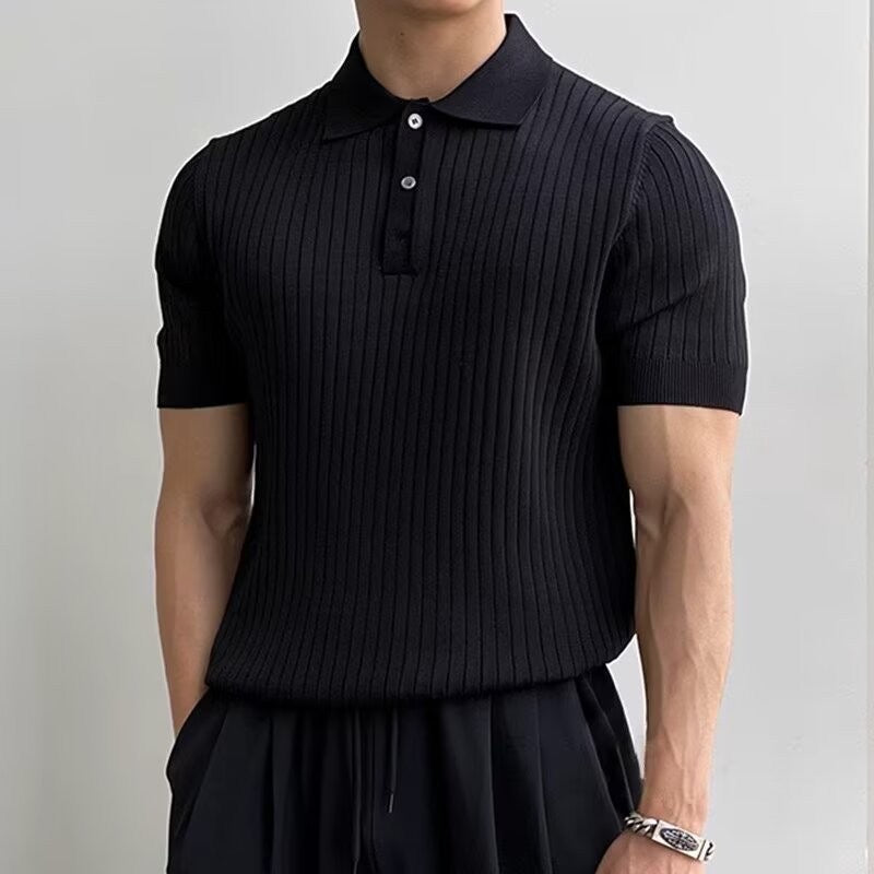 GIMCHEON Gestricktes Poloshirt