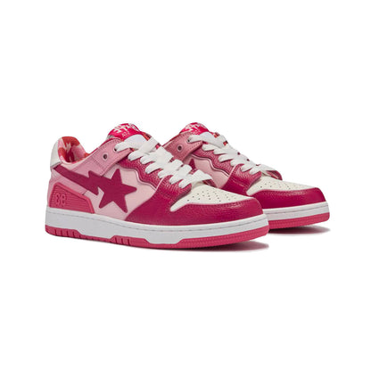 Sneakers A Bathing Ape SK8 STA ABC Camo Rosa Bianco