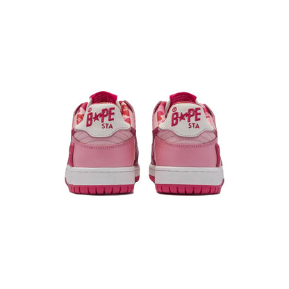 Sneakers A Bathing Ape SK8 STA ABC Camo Rosa Bianco