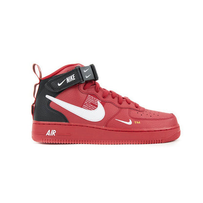 Nike Air Force 1 Mid '07 Rosso Universitario con Swoosh Bianco