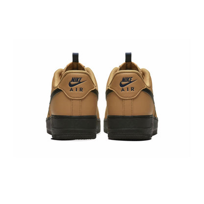 Nike Air Force 1 Low Marrone Wheat con Swoosh Nero