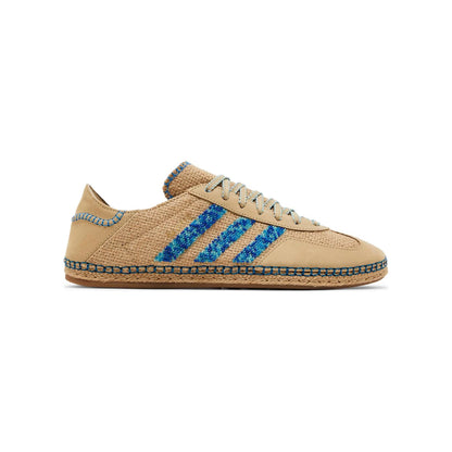 Sneakers Adidas Gazelle x Clot Lino Beige con Dettagli Azzurri