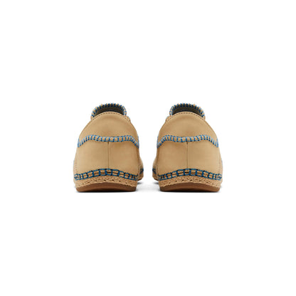 Sneakers Adidas Gazelle x Clot Lino Beige con Dettagli Azzurri