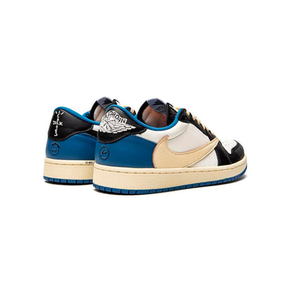 Nike Air Jordan 1 Low OG Travis Scott Fragment Blu Nero Bianco Uomo