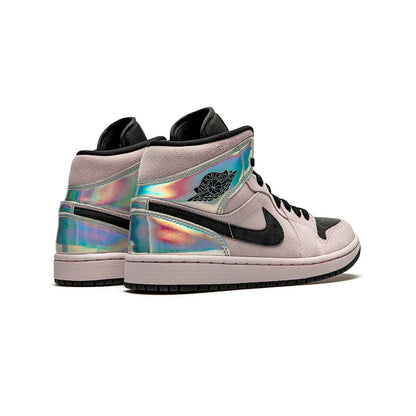 Nike Air Jordan 1 Mid Rosa Iridescente Nero Donna