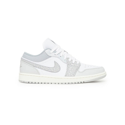 Nike Air Jordan 1 Low Grigio Fumo Stampa Elephant Bianco
