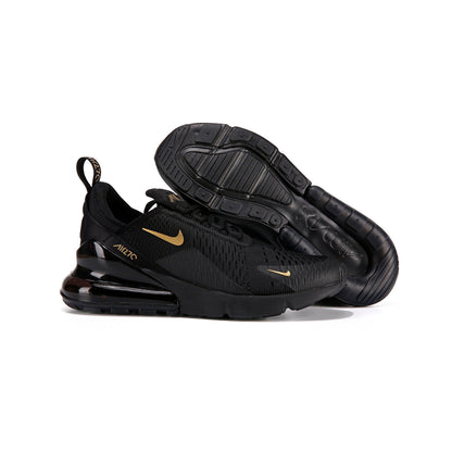 Nike Air Max 270 Nero Oro Uomo Sneakers Moderne e Eleganti