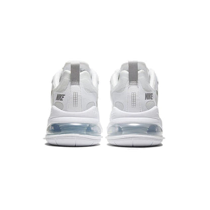 Nike Air Max 270 React Bianca con Dettagli Grigio Fumo Chiaro