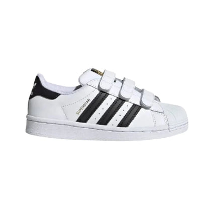 Adidas Superstar Bambini Bianche con Strisce Nere Sneakers Casual