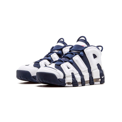 Nike Air More Uptempo Bianche e Blu Olympic Sneakers Uomo