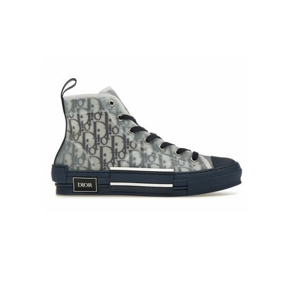 Dior B23 Sneakers Alte Blu e Grigio - Scarpe di Lusso Iconiche
