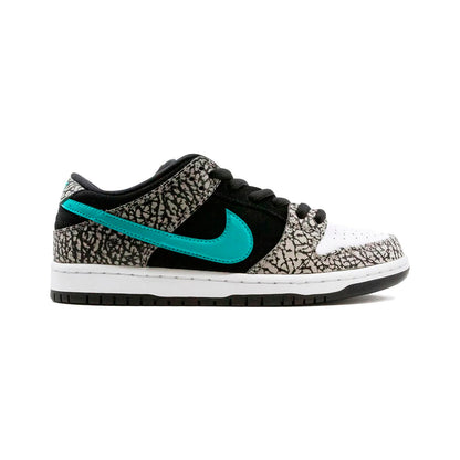 Nike Dunk Low SB Elephant Print Atmos Nero e Turchese Uomo