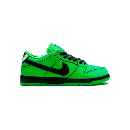 Nike Dunk Low SB Verde e Nero Buttercup Powerpuff Uomo