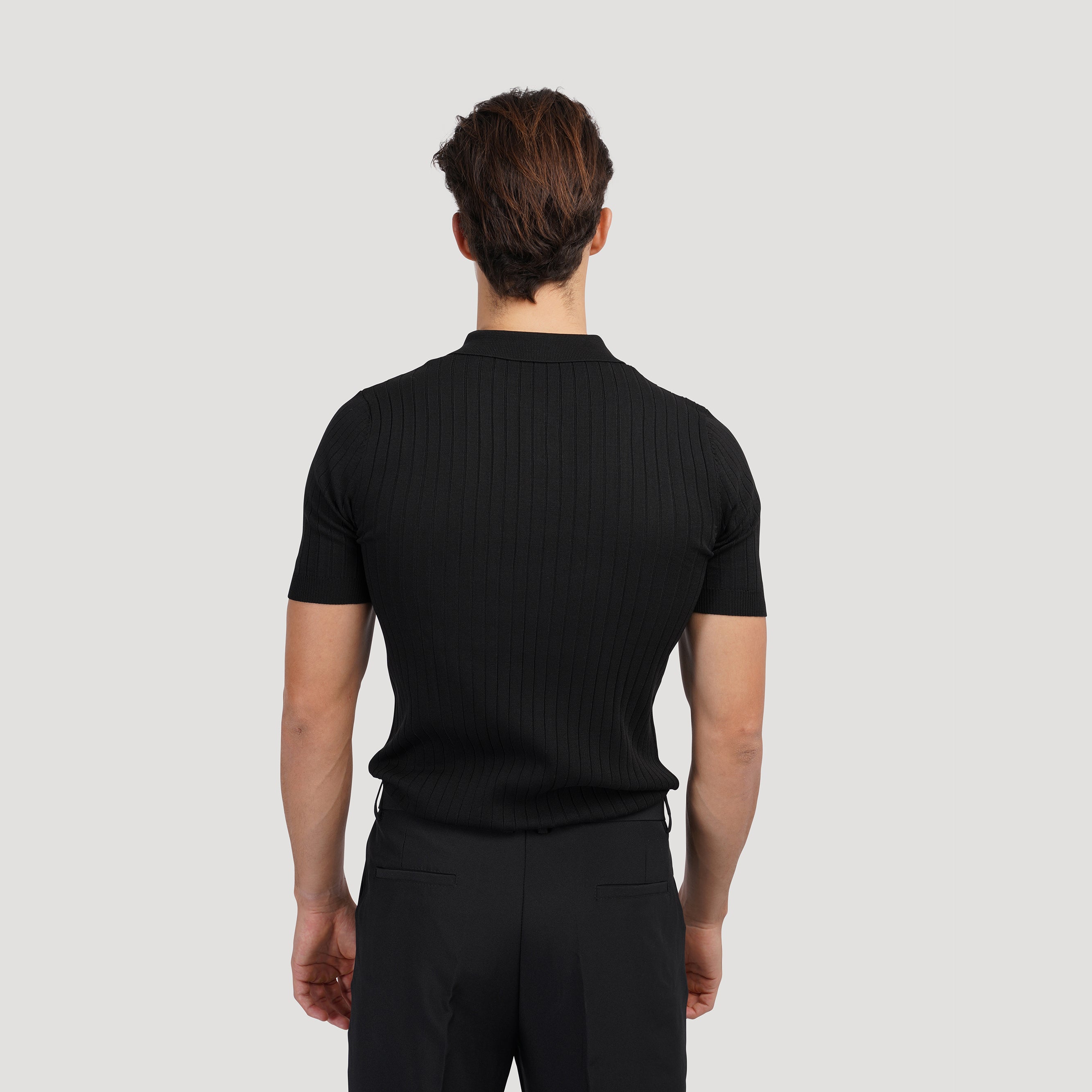 GIMCHEON Gestricktes Poloshirt