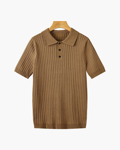 GIMCHEON Gestricktes Poloshirt