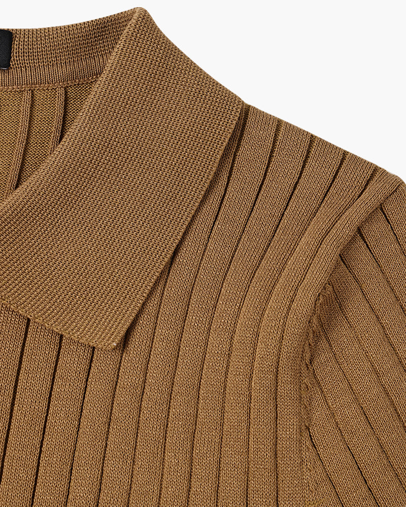 GIMCHEON Gestricktes Poloshirt