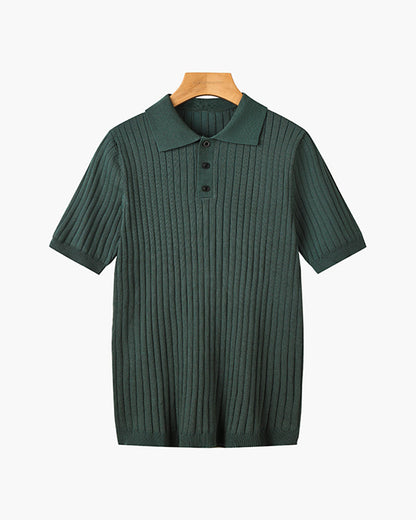 GIMCHEON Gestricktes Poloshirt