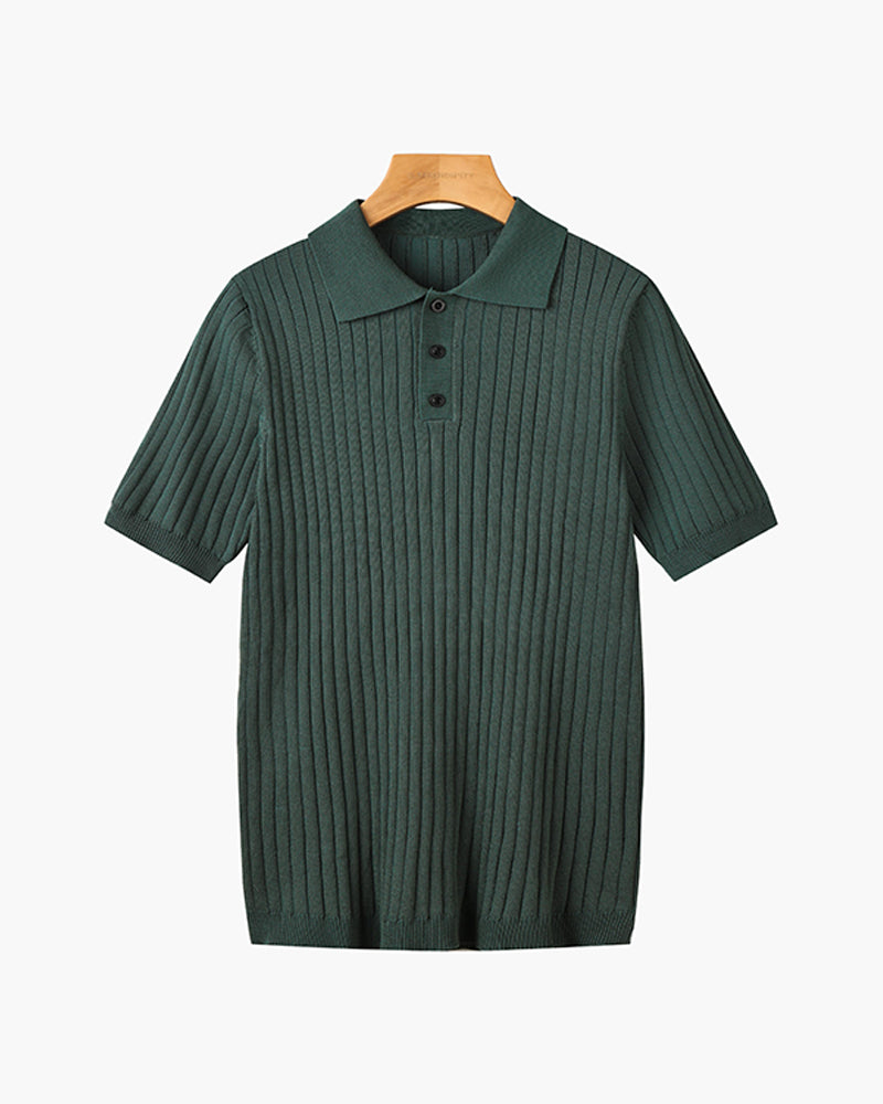 GIMCHEON Gestricktes Poloshirt