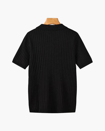 GIMCHEON Gestricktes Poloshirt