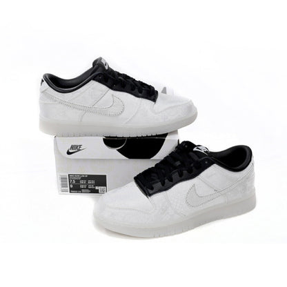 Nike Dunk Low Bianche e Nere x CLOT Fragment Sneakers Uomo Donna