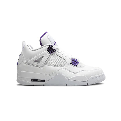 Nike Air Jordan 4 Retro Metallic Purple Bianco Viola Uomo