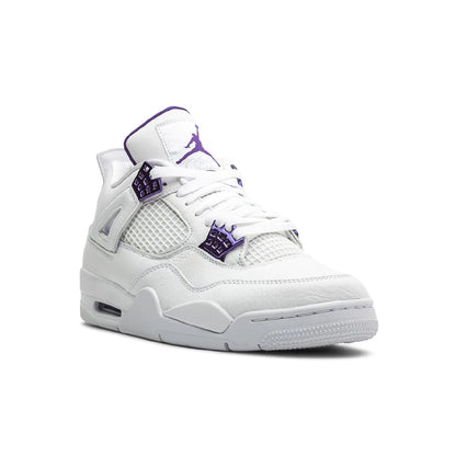 Nike Air Jordan 4 Retro Metallic Purple Bianco Viola Uomo