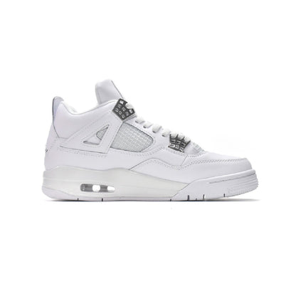 Nike Air Jordan 4 Retro Pure Money Bianco Argento Uomo