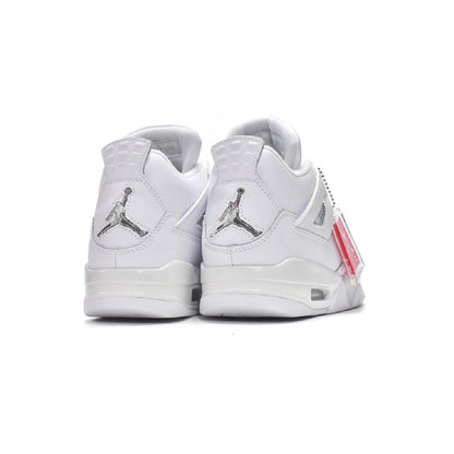 Nike Air Jordan 4 Retro Pure Money Bianco Argento Uomo