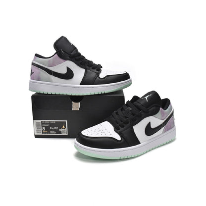 Nike Air Jordan 1 Low SE Bianco Nero Effetto Tie Dye