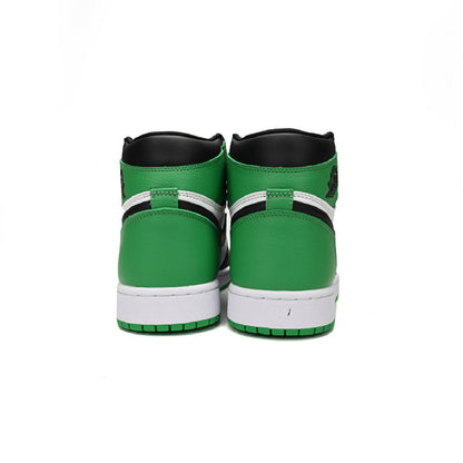 Nike Air Jordan 1 High Verde Lucky e Nero in Pelle
