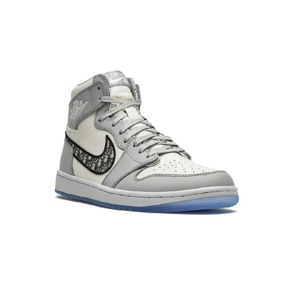 Nike Air Jordan 1 Alta x Dior Grigio Pelle Premium