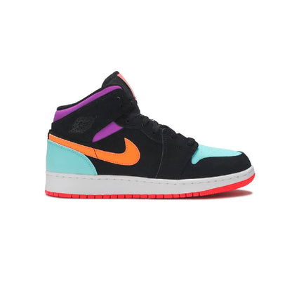 Nike Air Jordan 1 Mid Nero Multicolore Candy Retro