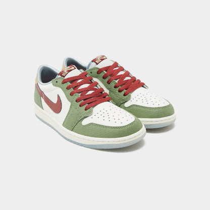 Nike Air Jordan 1 Low OG Verde Rosso Pelle Anno del Drago