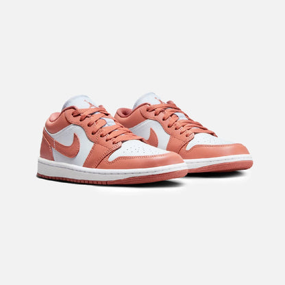 Nike Air Jordan 1 Low Rosa Salmone Bianco Pelle Premium