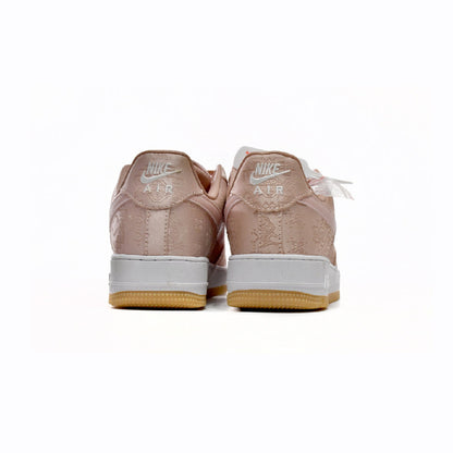 Nike Air Force 1 Low x Clot Seta Rosa Oro con Suola Gum