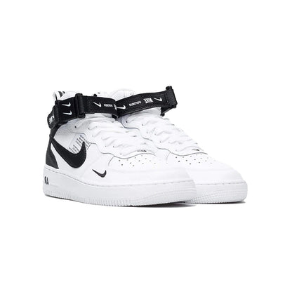 Nike Air Force 1 Mid '07 Bianco con Dettagli Neri