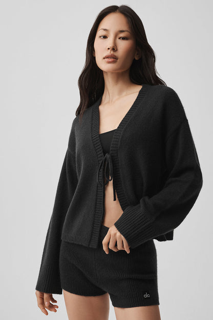 Wool Cashmere New Class Tie Cardigan