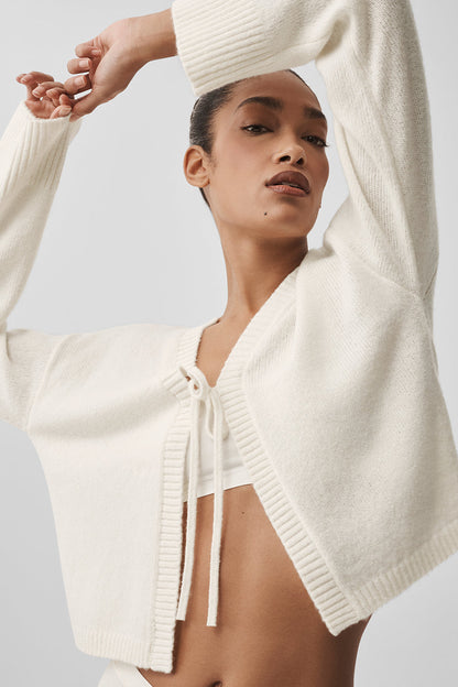 Wool Cashmere New Class Tie Cardigan