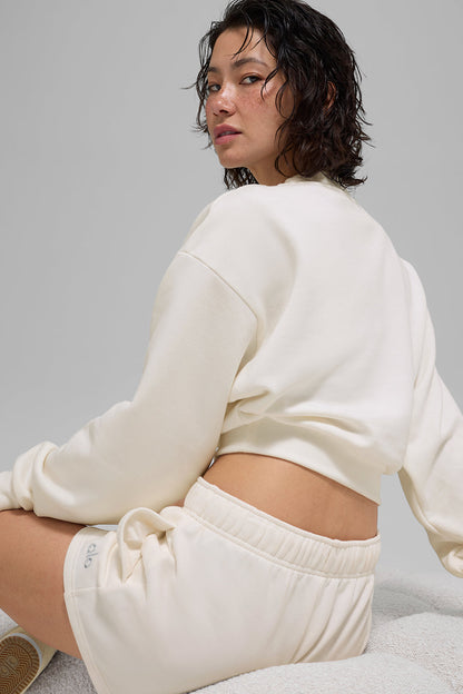 Cropped Accolade Crewneck