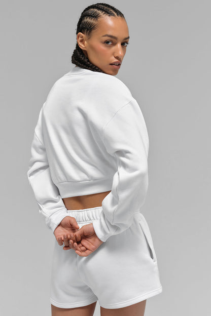Cropped Accolade Crewneck