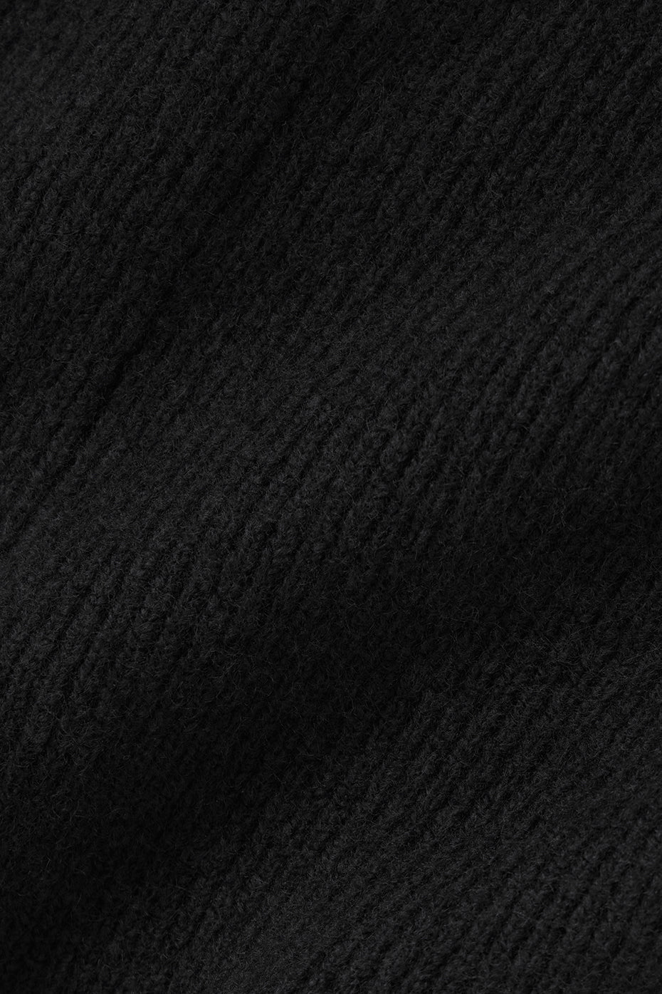 Wool Cashmere Ribbed Noble Short